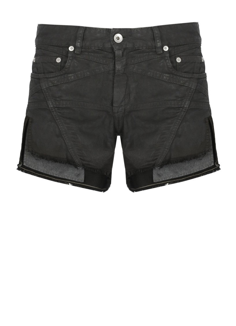 Drkshdw By Rick Owens Black Lana Cut Offs Shorts