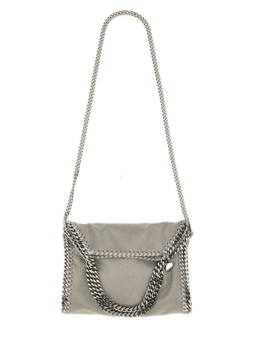 Stella Mccartney Grey Falabella Mini Polyester Suede Tote Bag