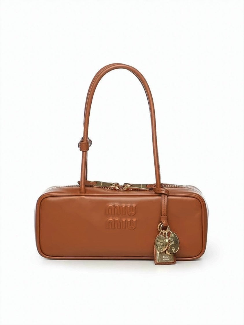 Miu Miu Sleek Calf Leather Tote Bag