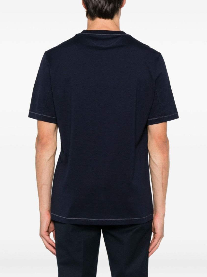 Brunello Cucinelli White Short-Sleeve Crew Neck T-Shirt