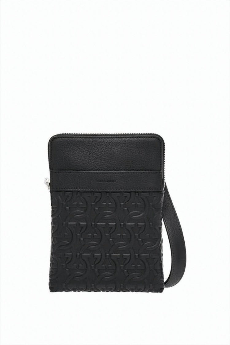 Salvatore Ferragamo Textured Leather Crossbody Bag