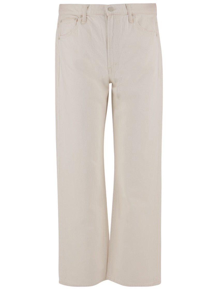 Mother Straight-Leg Cotton Denim Jeans With Classic Five-Pocket Design