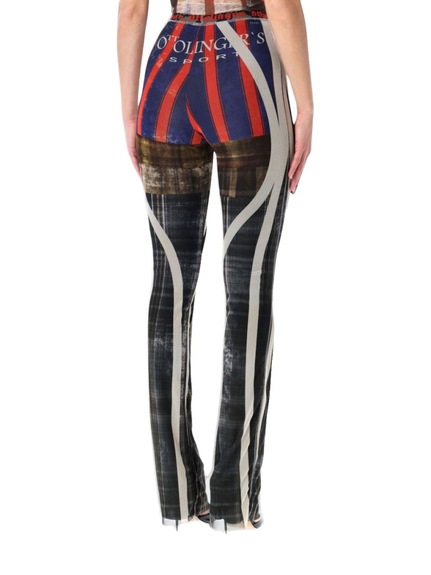 Ottolinger High-Waisted Pants With Ribbed Waistband