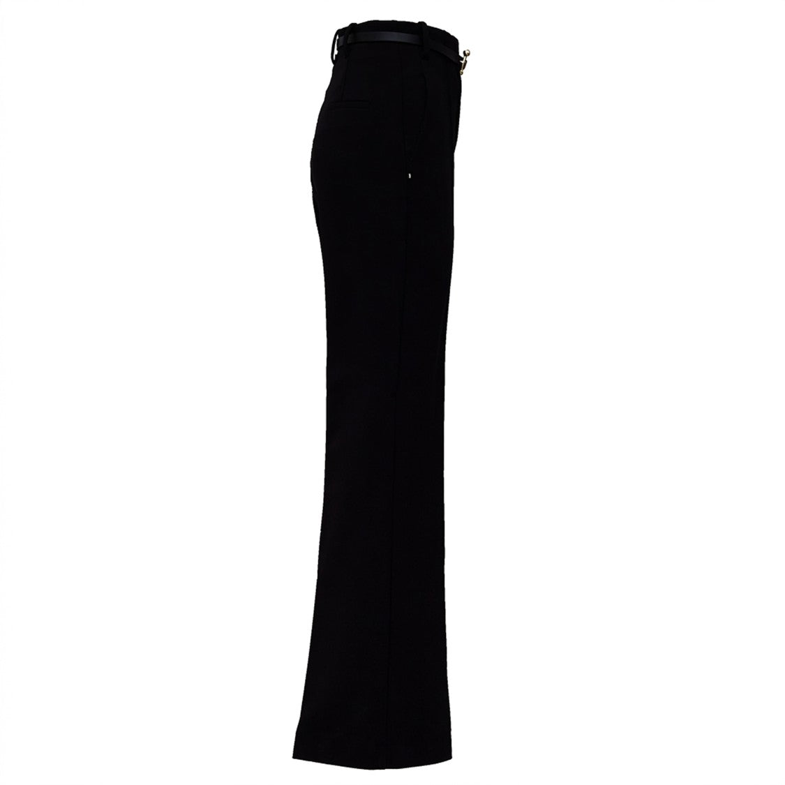Sportmax High-Waisted Straight Leg Pants With Iconic S-Buckle