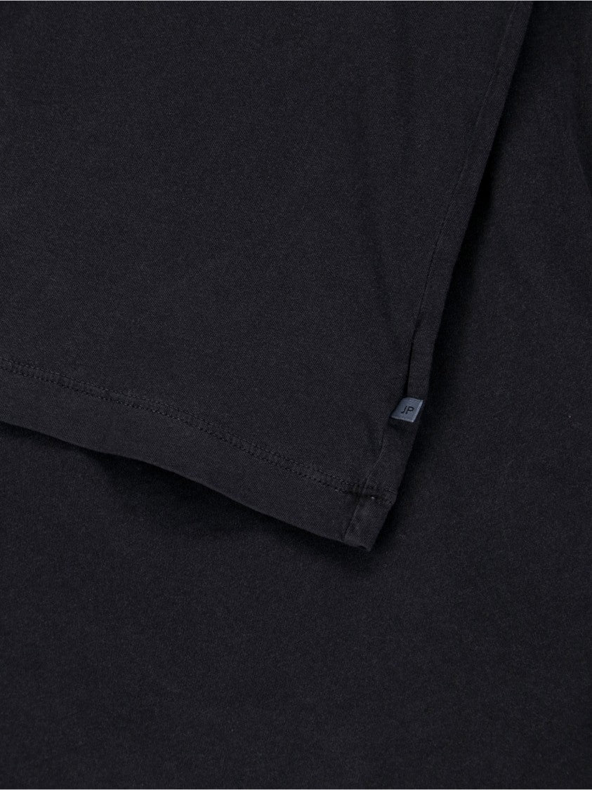 James Perse Black Short-Sleeve Cotton T-Shirt