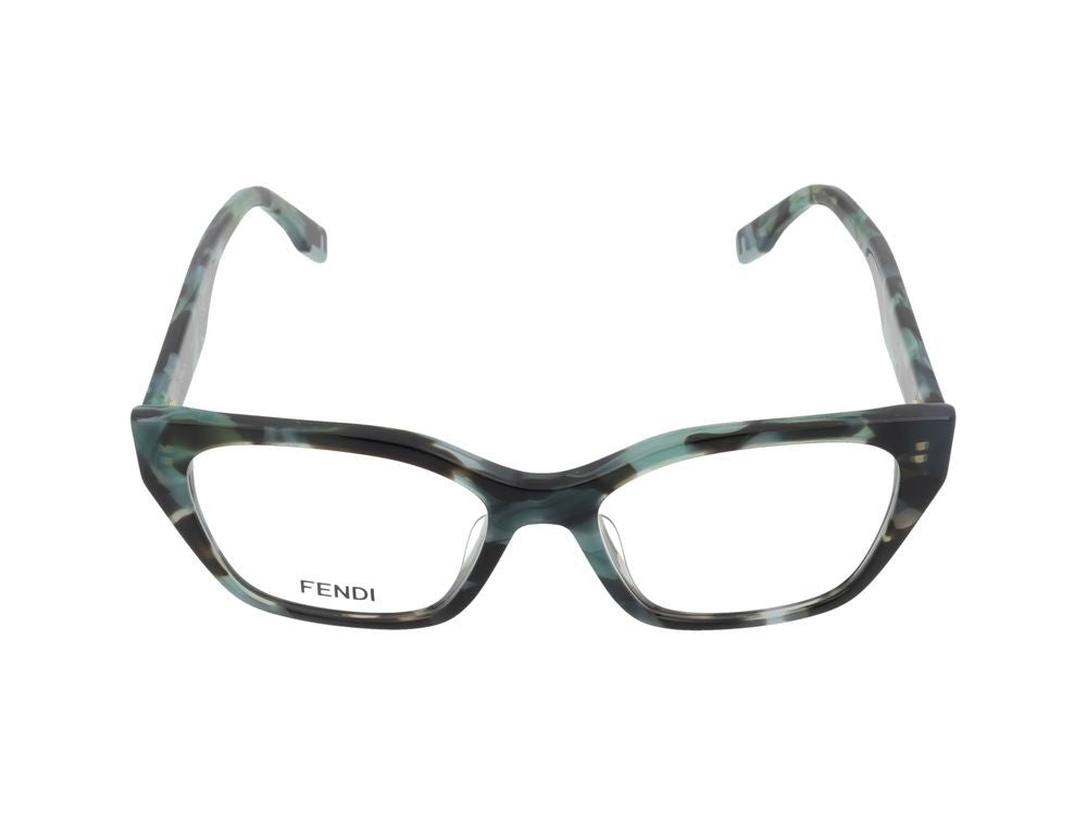 Maison Fendi Fe50001i Black Rectangular Frame Glasses