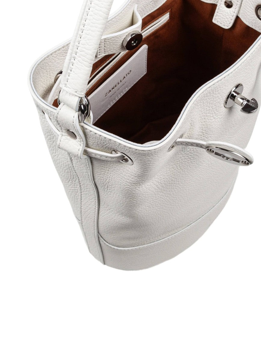 Zanellato Milk Leather Monda' Daily Day S Bucket Bag
