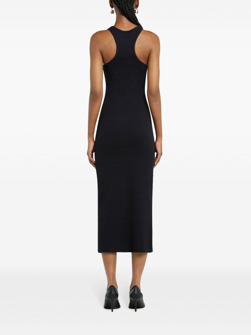 Courrèges Ribbed Knit Midi Dress