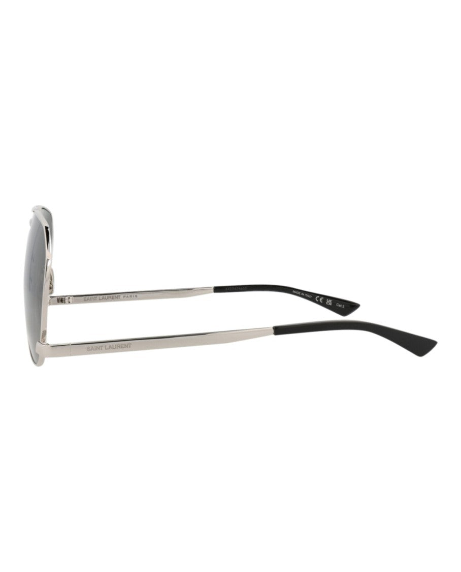 Saint Laurent Aviator-Frame Metal Sunglasses