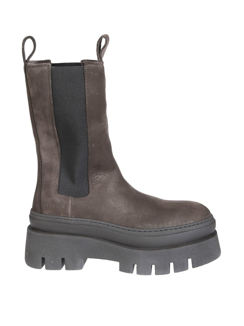 Copenhagen Dark Brown Chunky Sole Boots