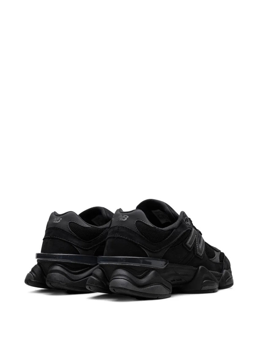 New Balance Sleek All-Black Suede And Mesh Sneakers