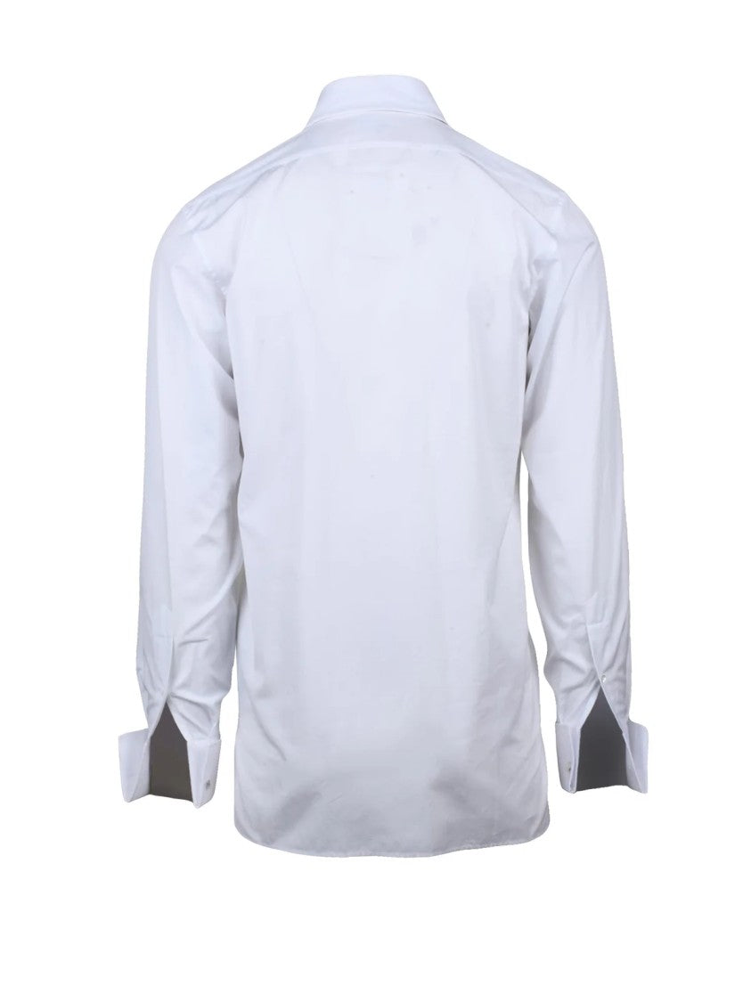 Maison Margiela White Cotton French-Cuff Shirt