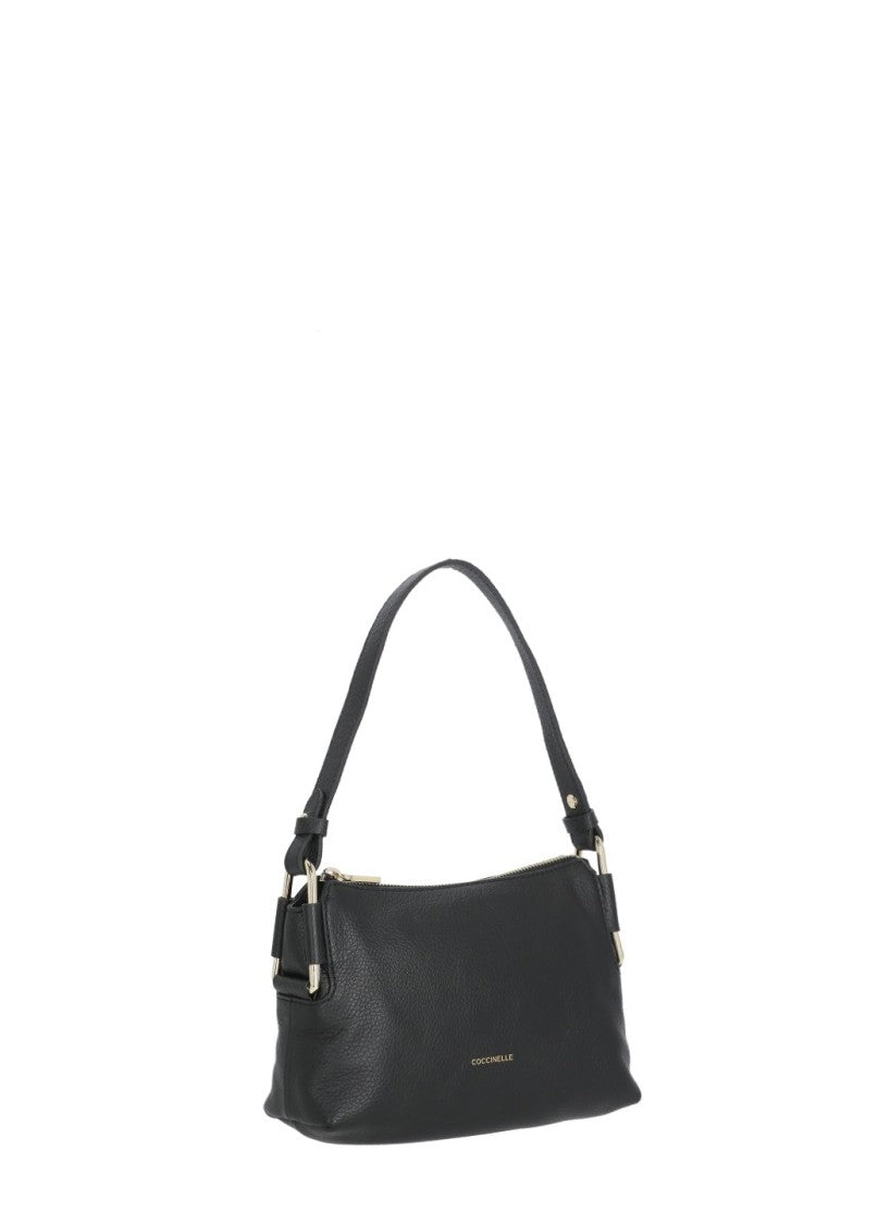Coccinelle Rebekka Mini Bag With Gold Logo And Removable Strap