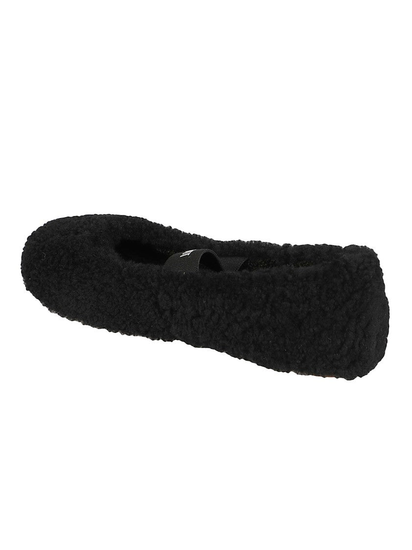 Moon Boot Shearling Ballerina Flats