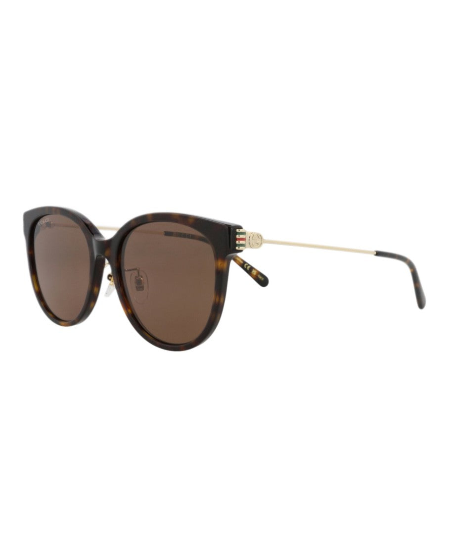 Gucci Round-Frame Recycled Acetate Sunglasses