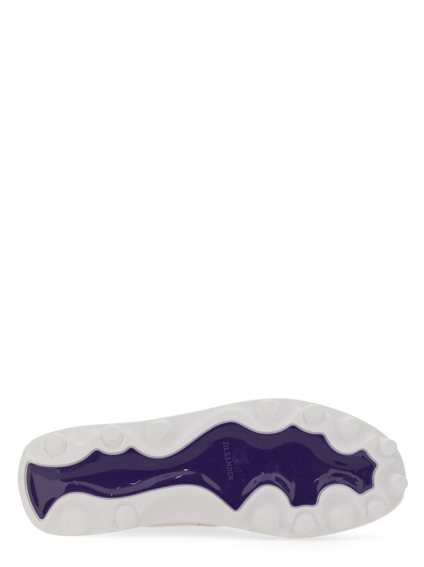 Jil Sander Orb Leather Sneakers With Chunky Sole