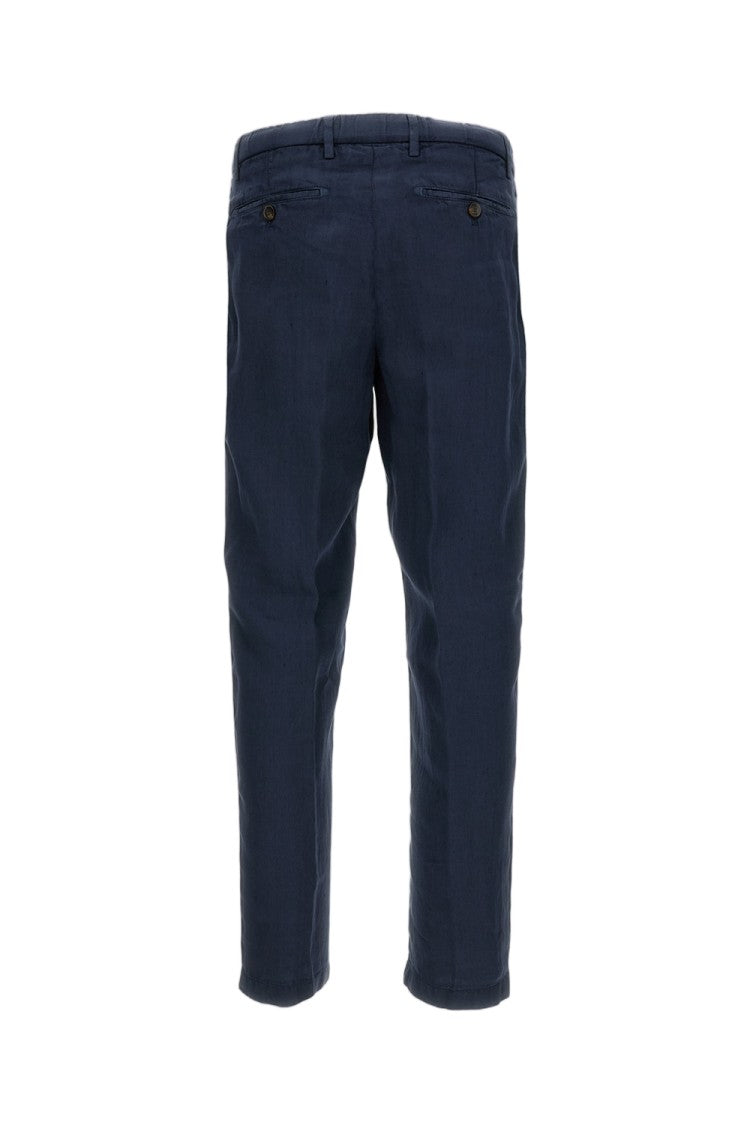 Briglia 1949 Linen Slim-Fit Tailored Pants
