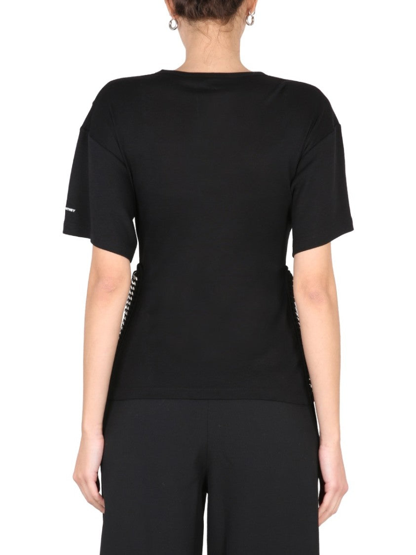 Stella Mccartney Crew-Neck T-Shirt With Chain Detail