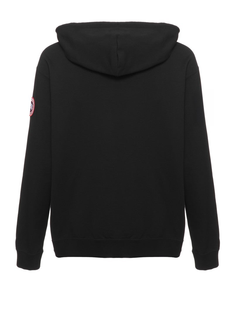 Canada Goose Black Hooded Sweatshirt With Kangaroo Pocket