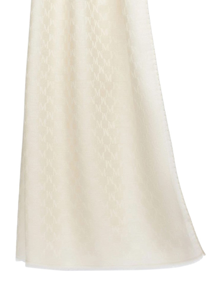 Max Mara Woven Pattern Stola Scarf In Luxurious Blend
