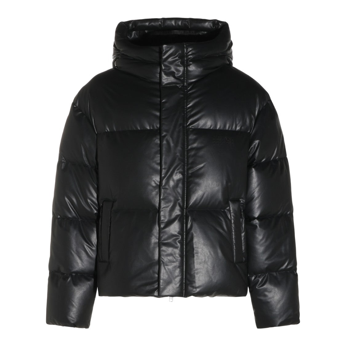 Mm6 By Maison Margiela Padded Down Jacket With High Collar And Minimalist Design