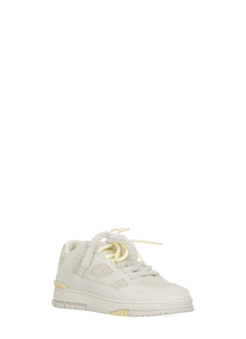 Axel Arigato Ivory Area Lo Label Suede Sneakers
