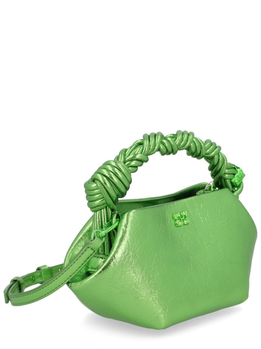 Ganni Mini Bou Shimmering Crinkled Bag