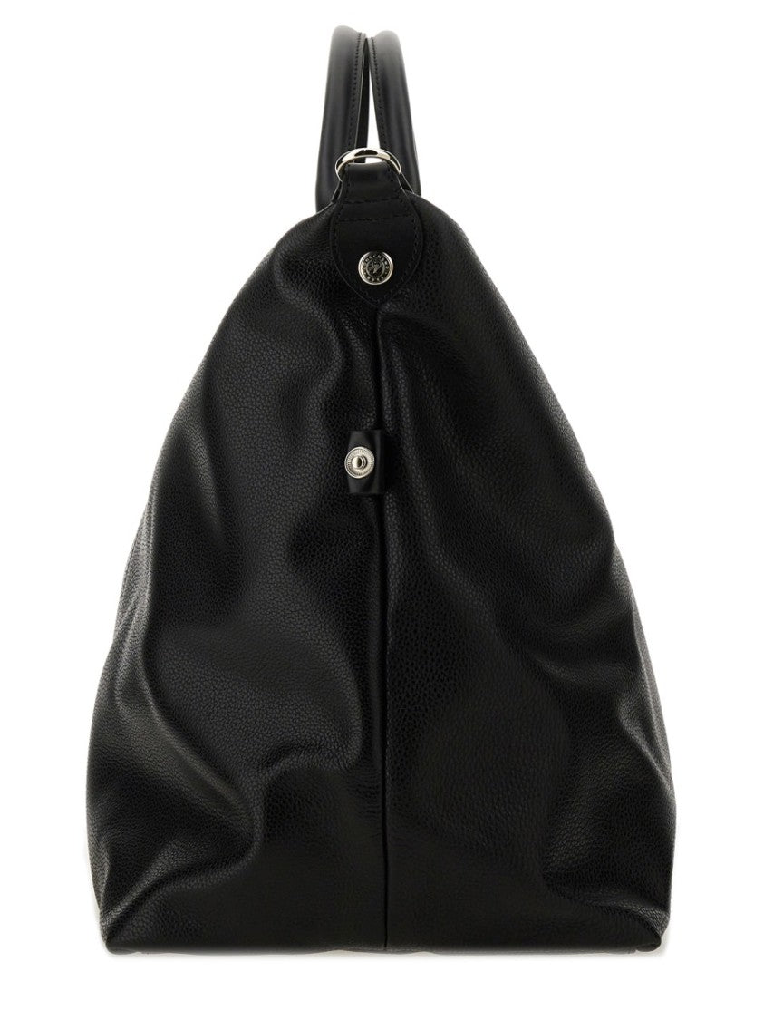 Longchamp Structured Black Duffel Bag