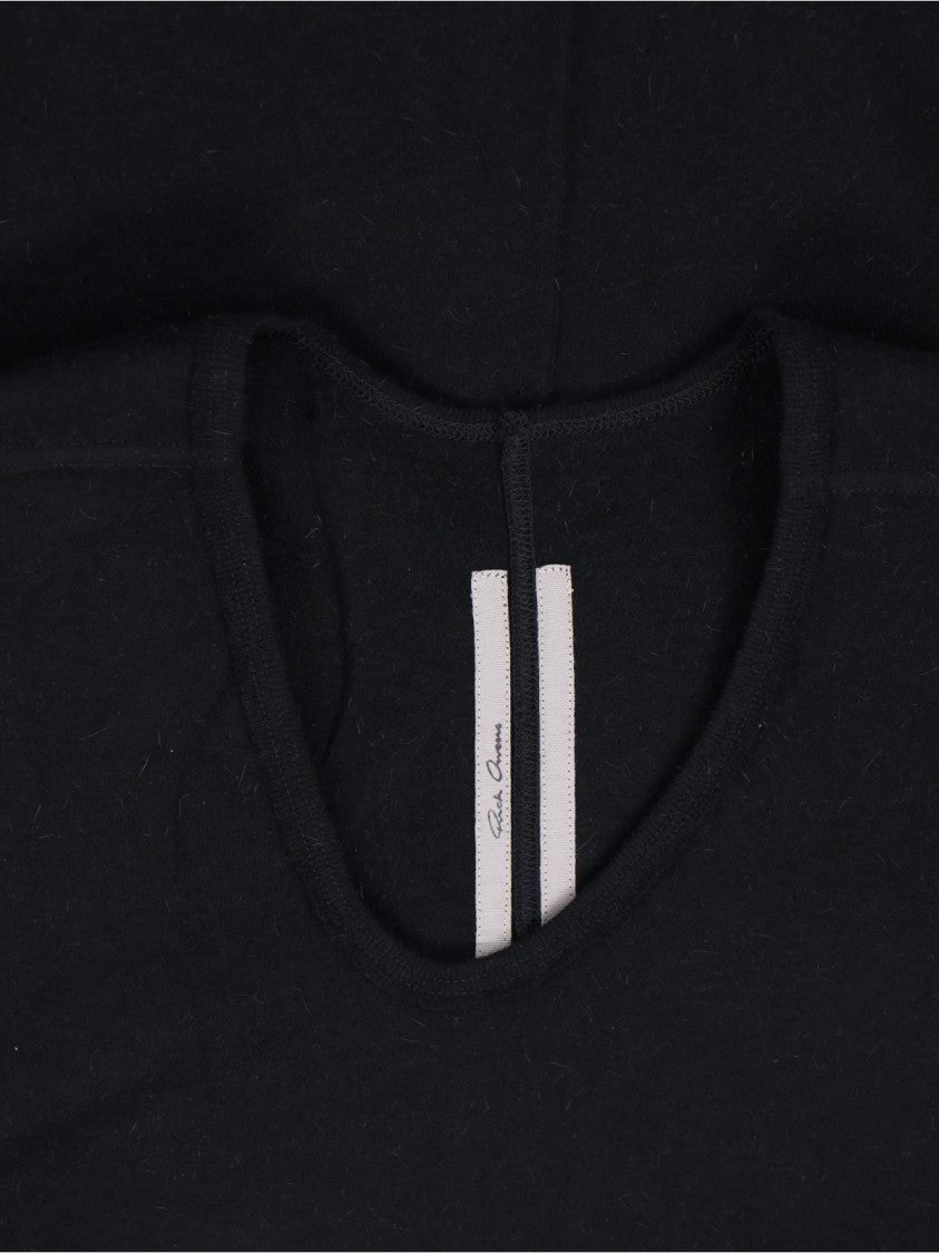 Rick Owens Asymmetric Draped T-Shirt – Black