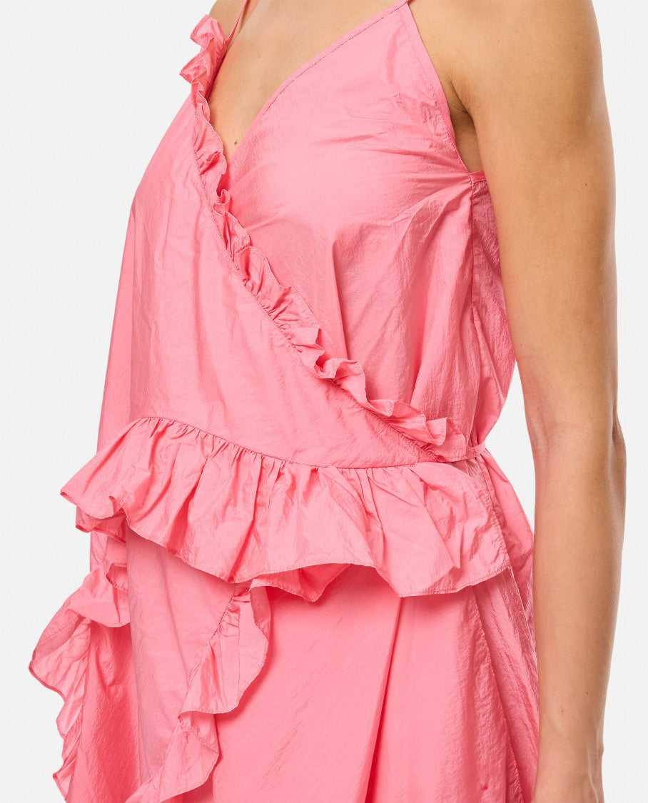 Cecilie Bahnsen Pink Amilia Midi Dress