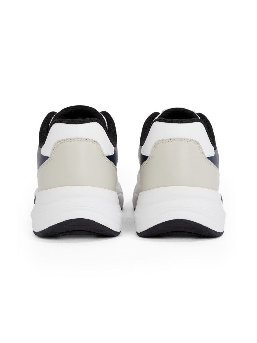 Calvin Klein White Sneakers With Navy Accents