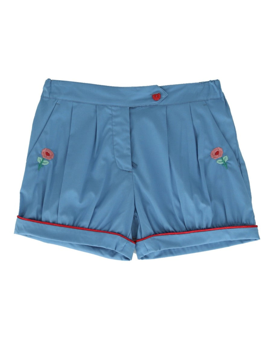 Gucci Floral Embroidered Poplin Shorts