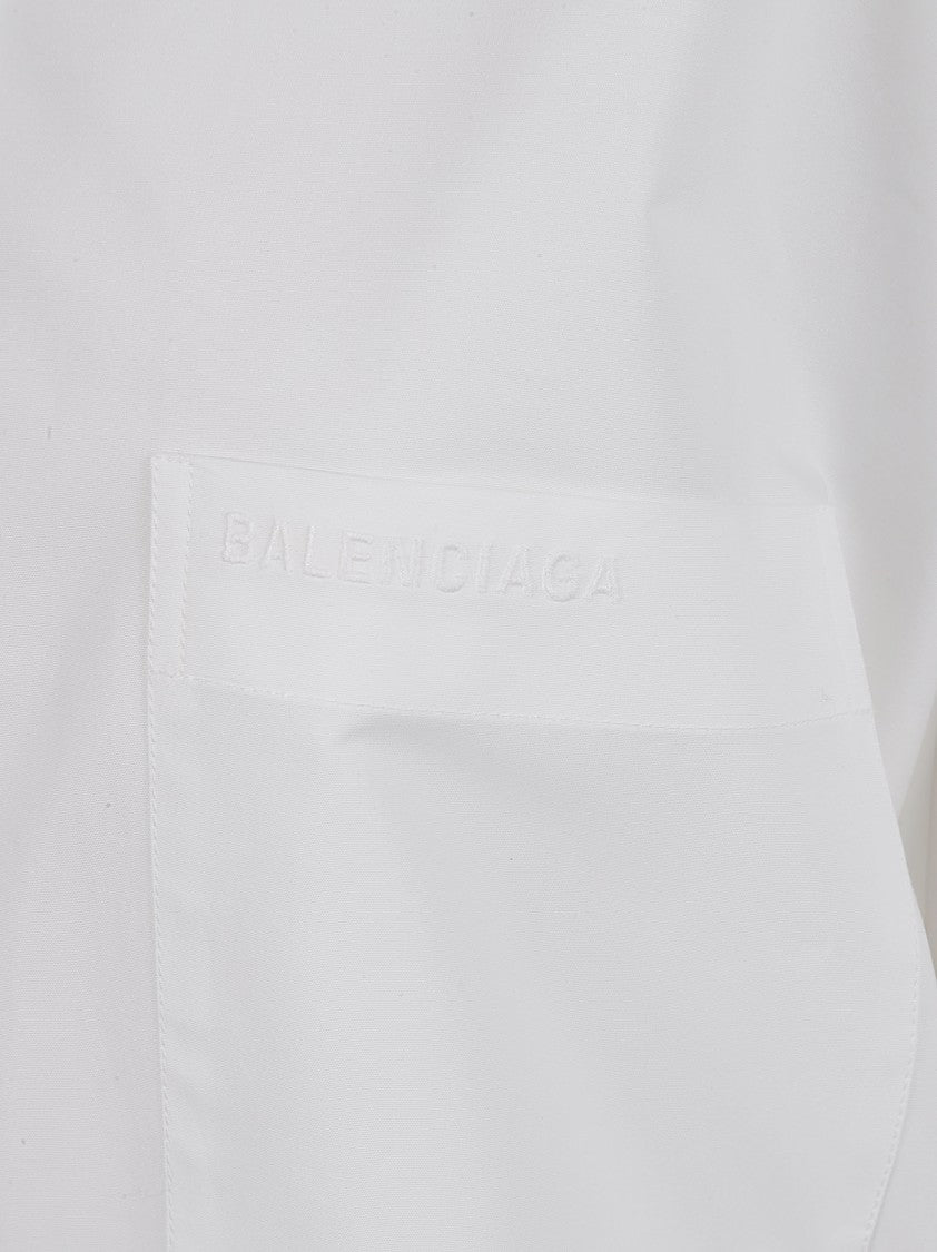 Balenciaga Classic Cotton Button-Up Shirt With Extended Cuffs