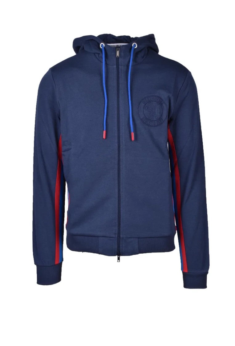 Bikkembergs Blue Cotton Crewneck Sweatshirt