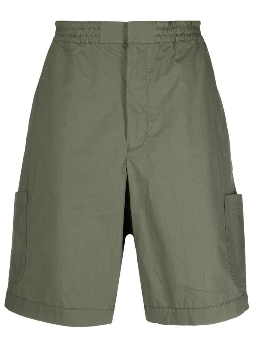Ambush Green Cotton Bermuda Shorts