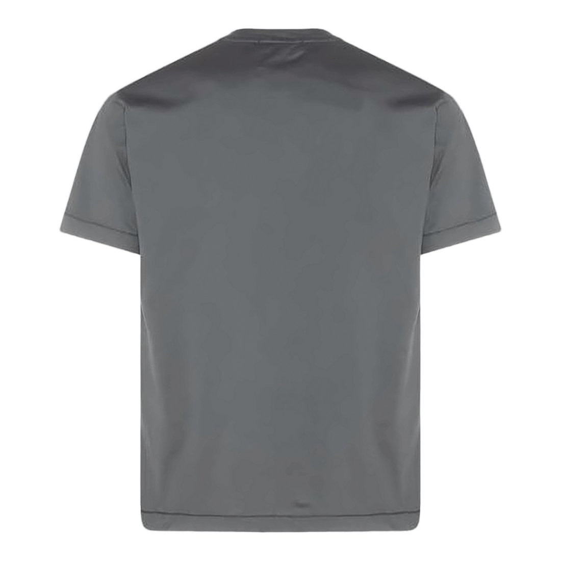 Stone Island Crew Neck Cotton T-Shirt With Logo Patch