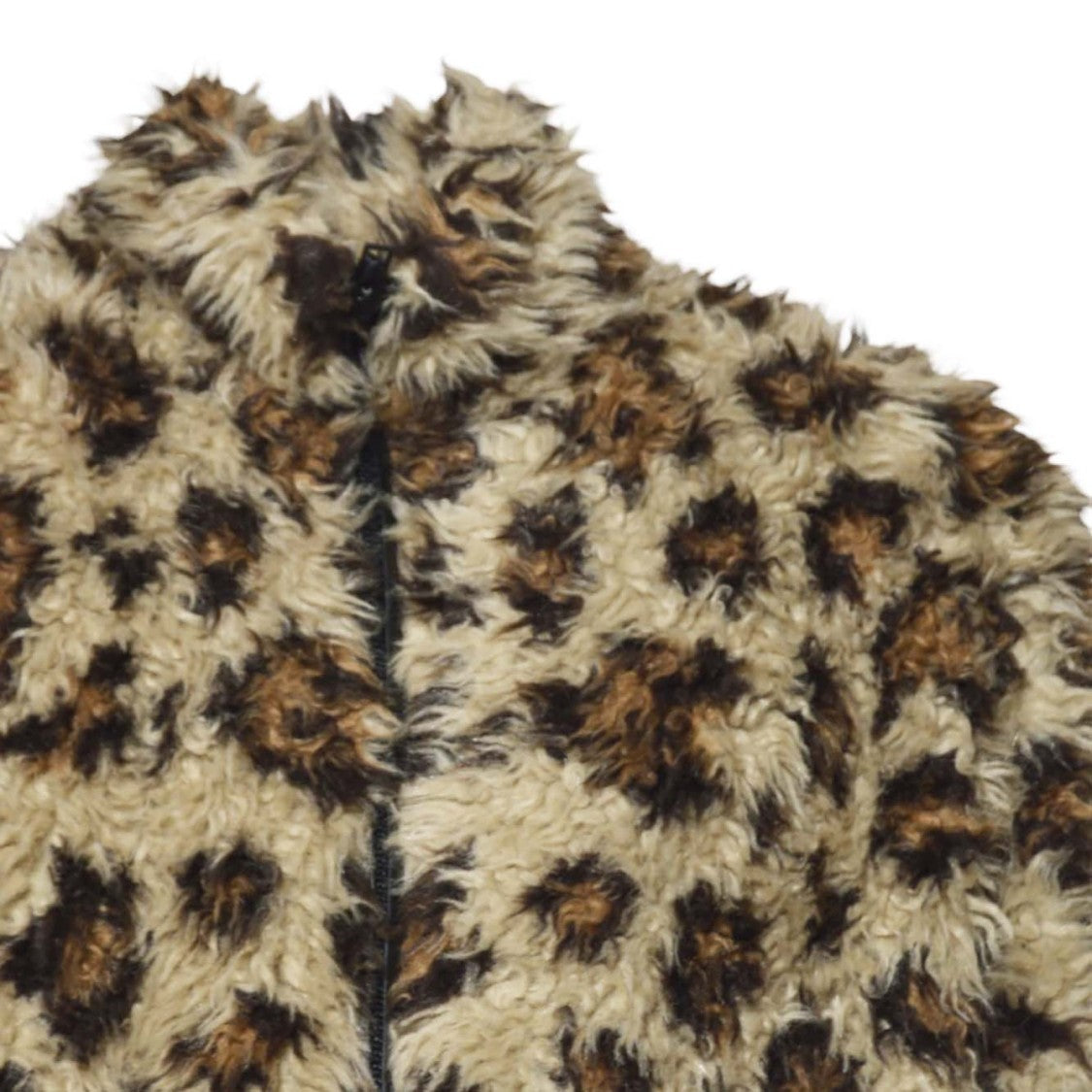Msgm Plush Animal Print Coat With Structured Silhouette