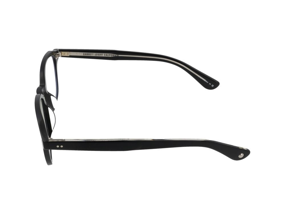 Garrett Leight Classic Metallic Accent Square Frame Optical Glasses