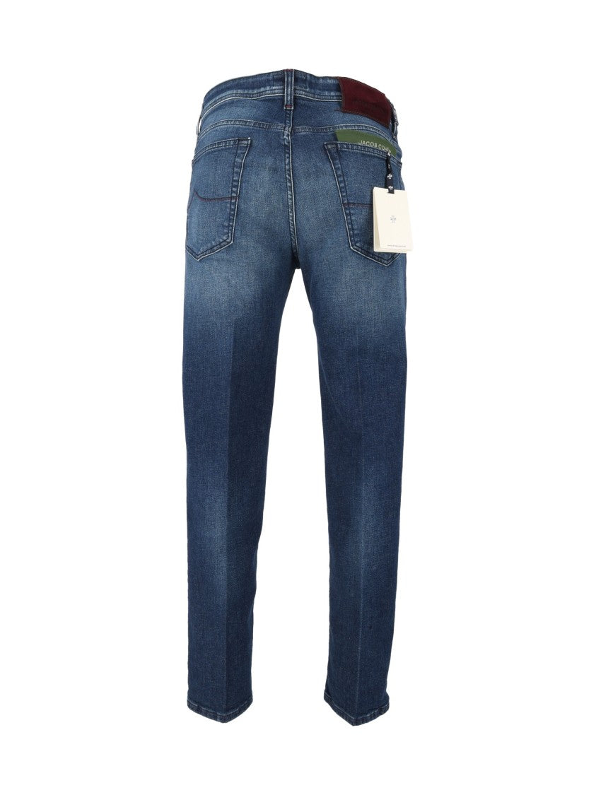Jacob Cohen Scott Cropped Slim-Fit Jeans