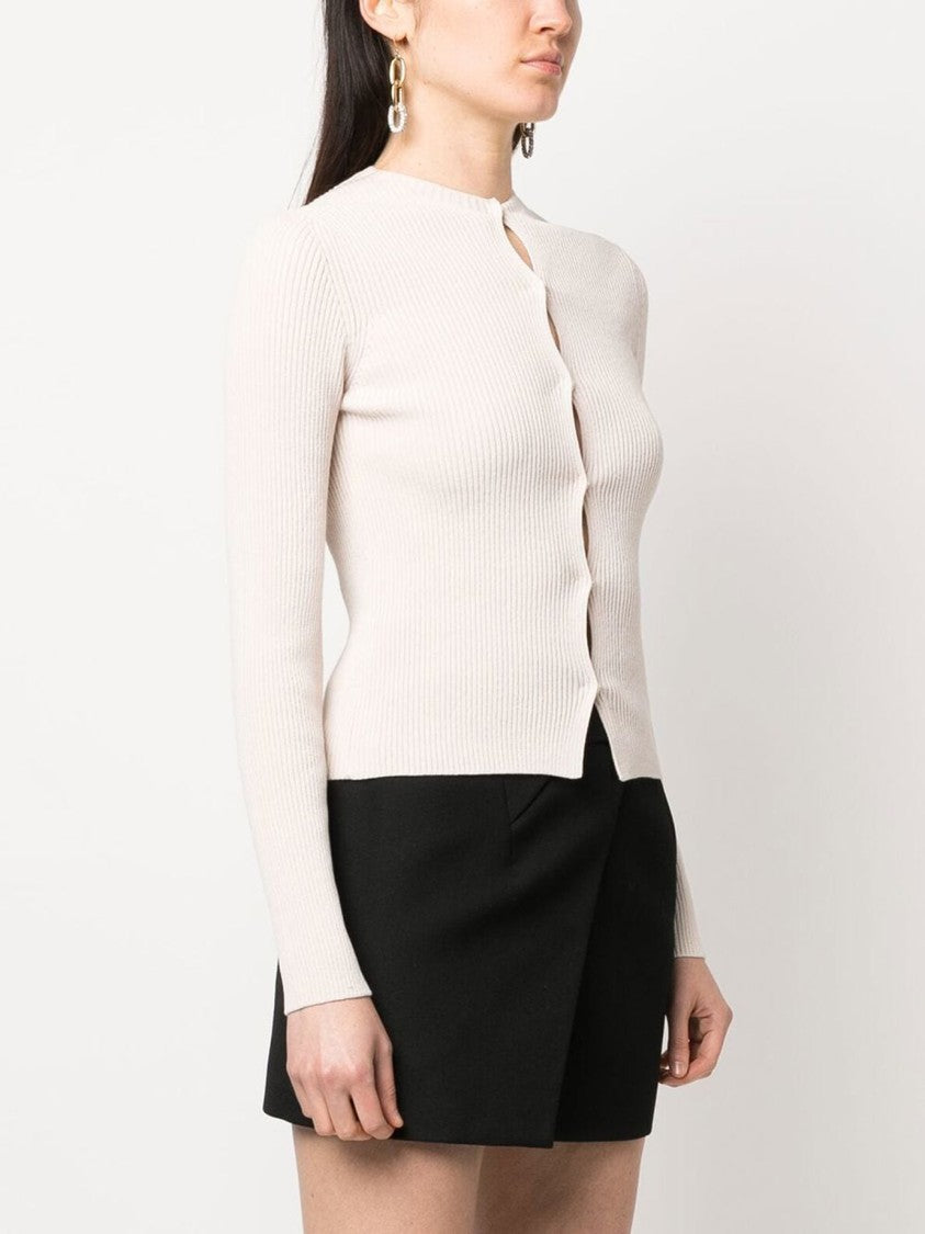 Fendi Fitted Ribbed Knit Top