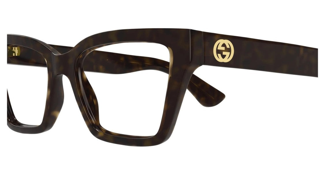 Gucci Eyeglasses Gg1715o 002 Havana Havana Transpa 53/17/140