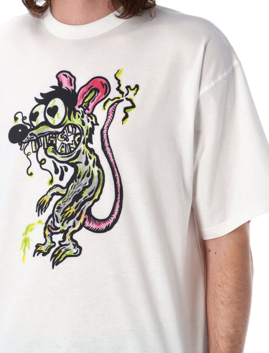 Magliano Mouse Graphic Cotton Tee With Oversized Fit