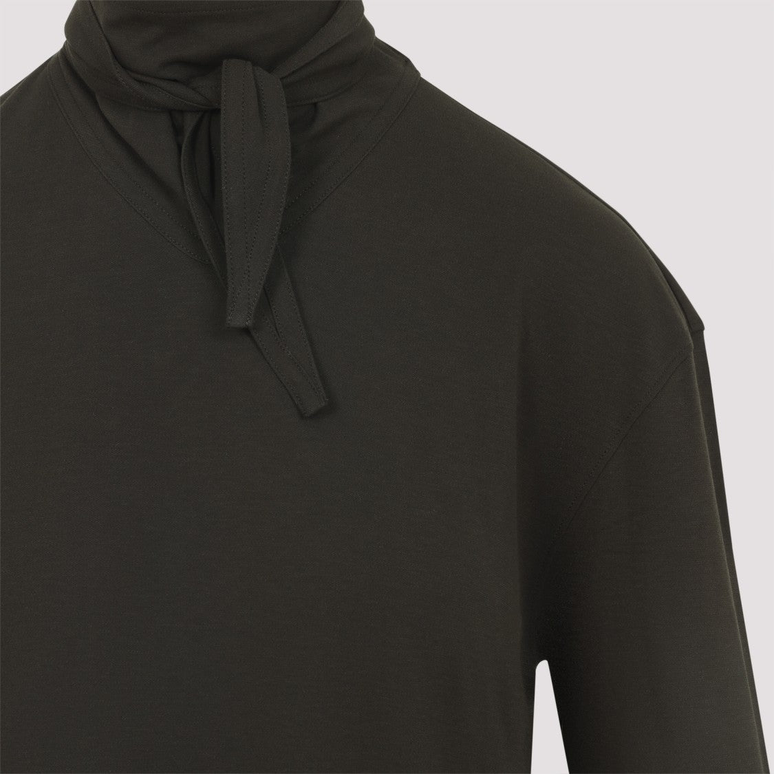 Lemaire High Neck Tie Detail T-Shirt