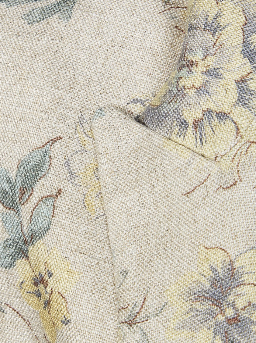 Forte Forte Neutral Viscose-Blend Floral Jacket