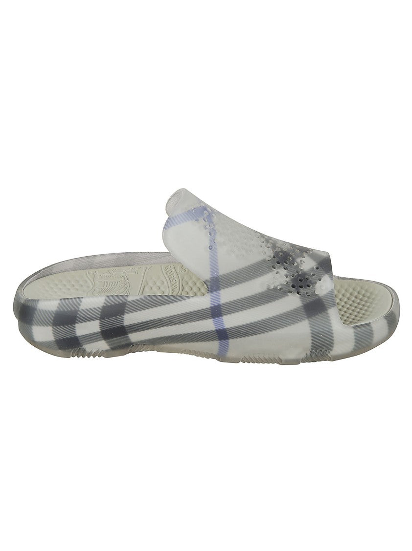 Burberry Wide-Strap Open-Toe Sandals