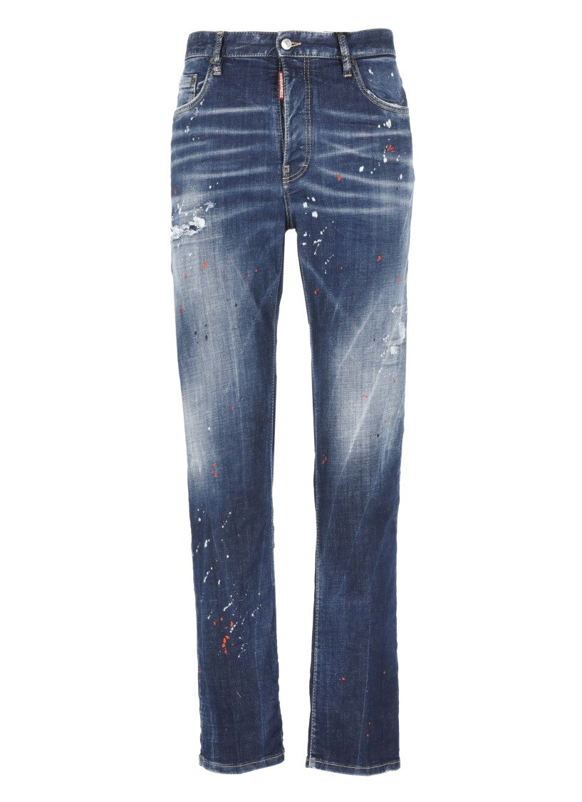 Dsquared2 Blue Cotton Jeans