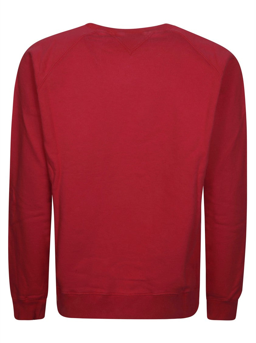 Fortela Harvard Brushed Cotton Jersey Raglan Sleeves Sweatshirt