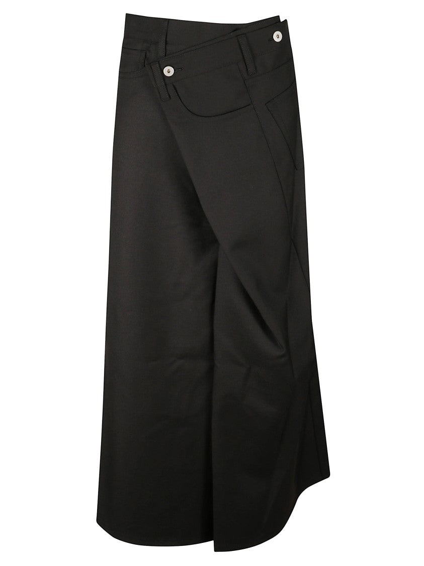 Junya Watanabe A-Line Midi Skirt With Button Detail