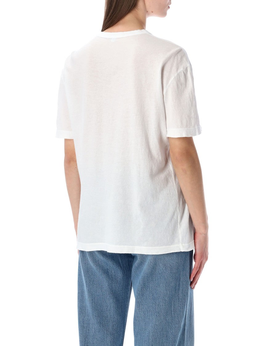James Perse Oversized Crepe Jersey Short Sleeve Tee