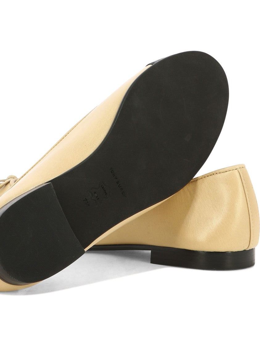Tory Burch Goat And Bovine Leather Ballerinas